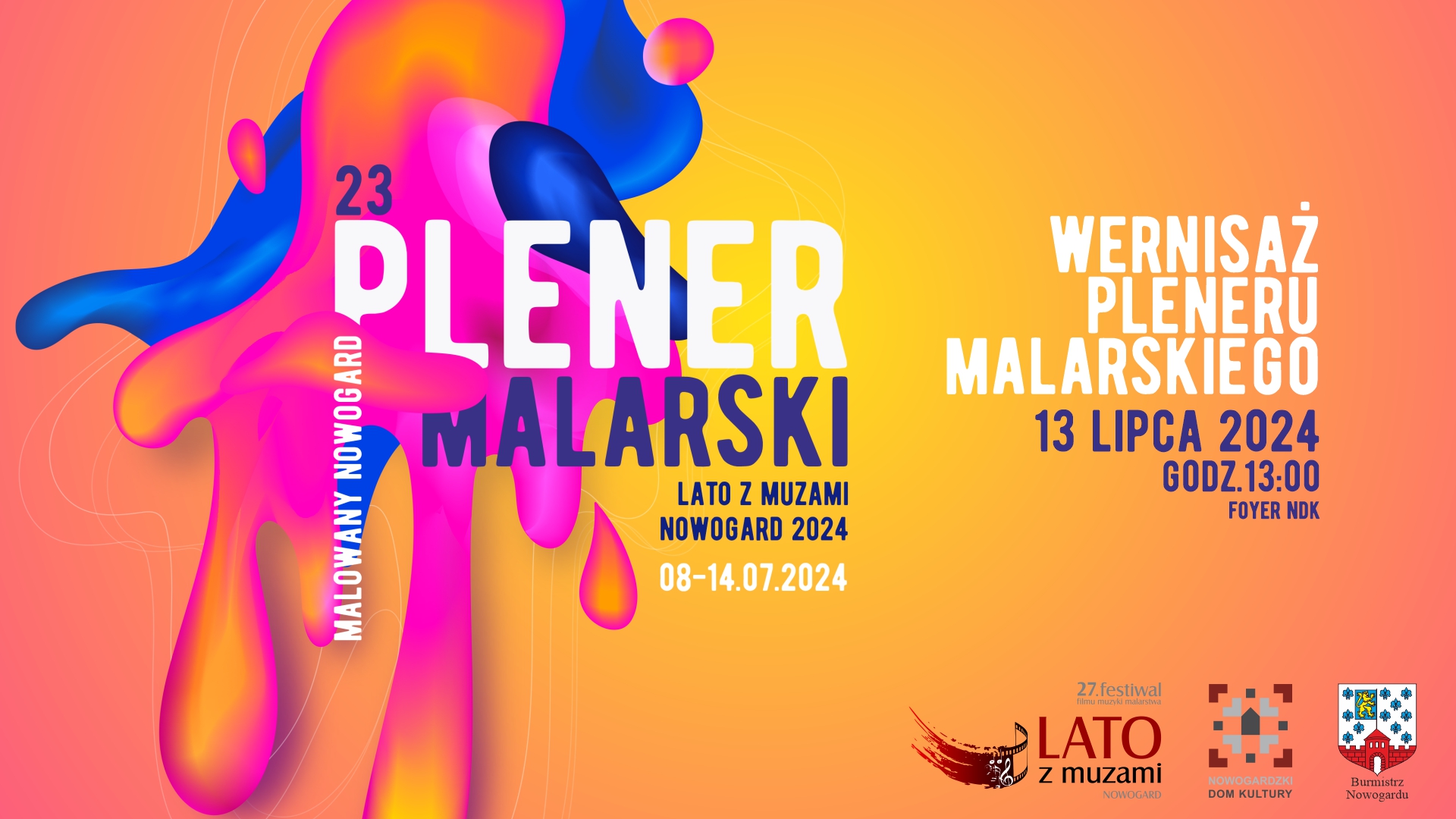 23.Plener Malarski pod tytułem „MALOWANY NOWOGARD”. 